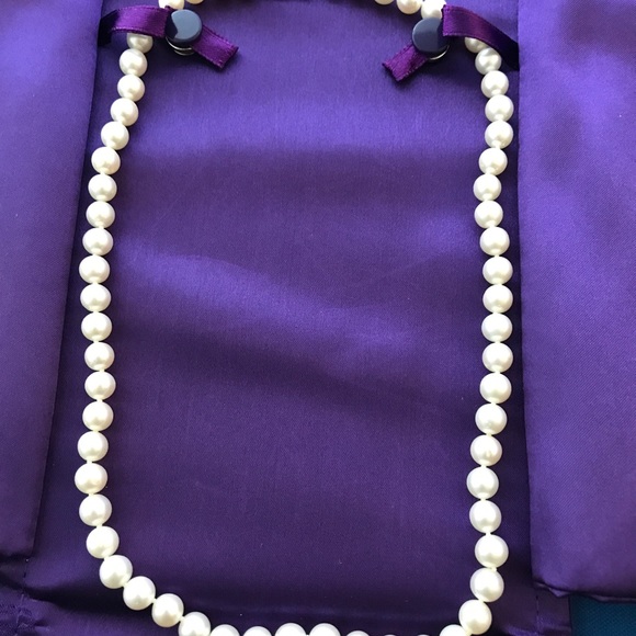 Genuine Akoya Pearl 14k Yellow Gold 18" Necklace - Picture 3 of 6